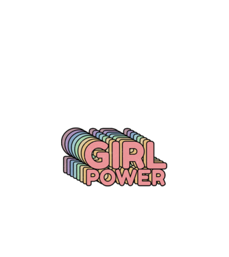 Girl power model nisipiu pe tricou