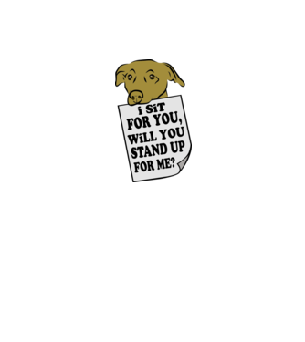 I sit for you model negru pe tricou