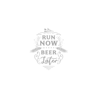 Run now beer later vintage model negru pe tricou