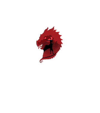 The Dragon model gri pe tricou
