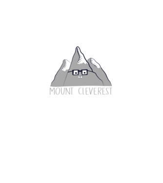 Mount cleverest model negru pe tricou