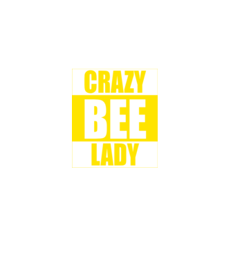 Crazy bee lady model negru pe tricou