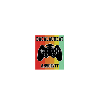 bacalaureat absolvit model negru pe tricou