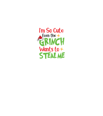 So cute Grinch model negru pe tricou