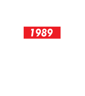 Supreme Birthday 1989 model negru pe tricou