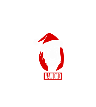 feliz navidad merry christmas money heist model negru pe tricou