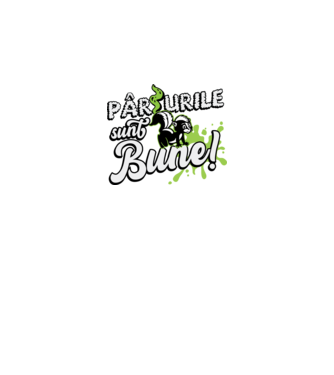 Pârțurile sunt bune model negru pe tricou