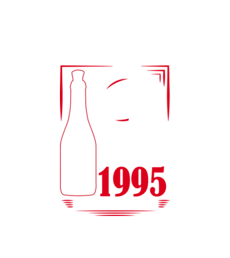 Un Vin Bun 1995 - Negru model alb pe tricou