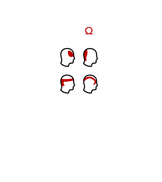 Type of Headaches - God of War model negru pe tricou