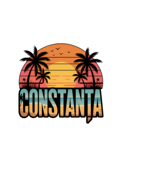 Constanța model negru pe tricou