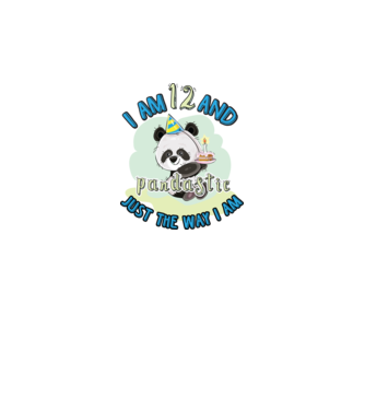 PANDASTIC 12 model alb pe tricou