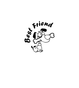 Best Friends model gri pe tricou