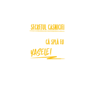 Secretul căsniciei sănătoase model negru pe tricou