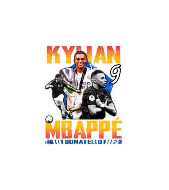 Mbappé tribute model alb pe tricou