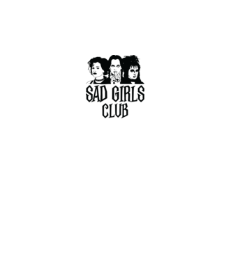  Sad Girls Club model alb pe tricou