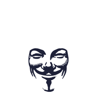 vendetta mask model portocaliu pe tricou