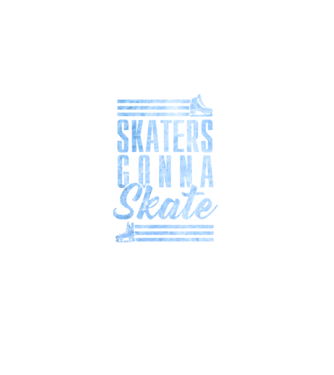skaters gonna skate model negru pe tricou