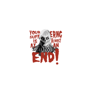 vecna your suffering is almost at an end model negru pe tricou