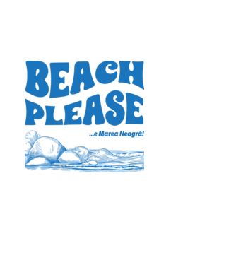 Beach please, e Marea Neagră! model negru pe tricou