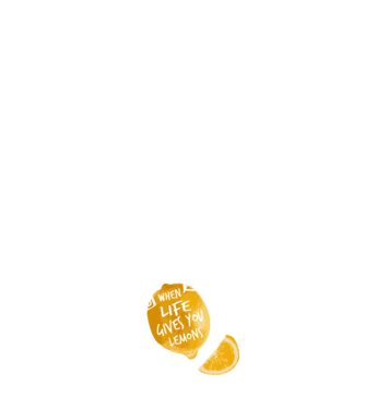 When life gives you lemons... model albastru închis pe tricou