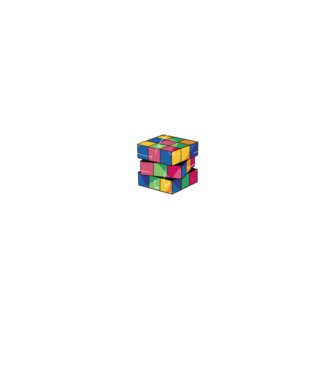 Rubik cube what part model negru pe tricou