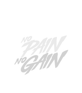 No Pain No Gain typography model negru pe tricou