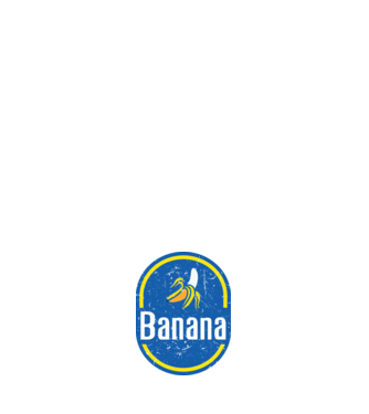 Banane carnaval model negru pe tricou