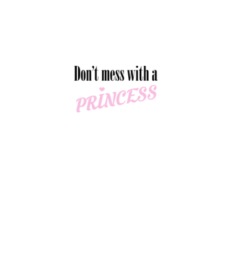 Princess model alb/roșu pe tricou