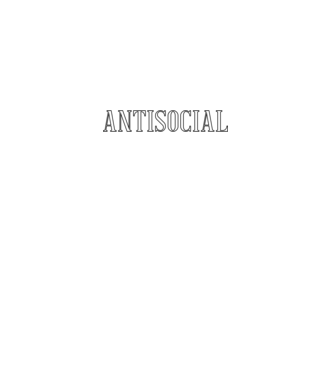 Antisocial model negru pe tricou