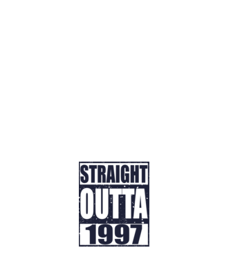 Straight Outta - 1997 model roșu pe tricou