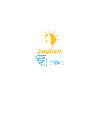 May Girls are Sunshine mixed with a little Hurricane model negru pe tricou