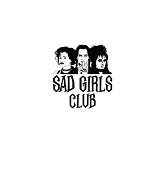  Sad Girls Club model alb pe tricou