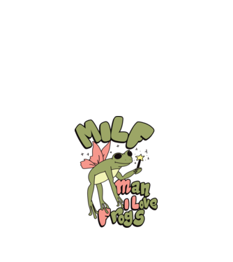 MILF man i love frogs model nisipiu pe tricou