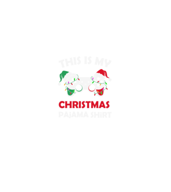 This is my christmas pajama model negru pe tricou