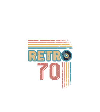 Retro 70 Birthday model alb pe tricou