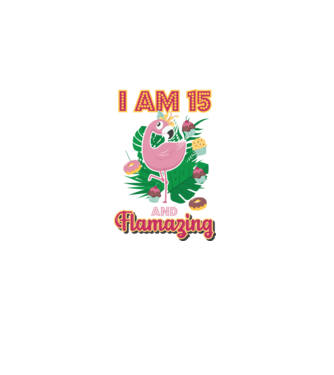 FLAMAZING Birthday 15 Years old model alb pe tricou