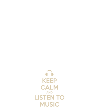 keep calm and listen to music model albastru închis pe tricou