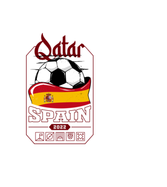 Qatar teams Spain model negru pe tricou