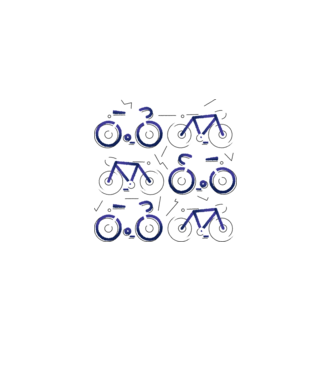 Bikes model albastru jeanși pe tricou