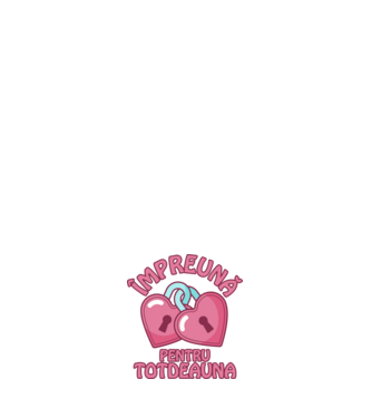 mpreună pentru totdeauna  model alb pe tricou