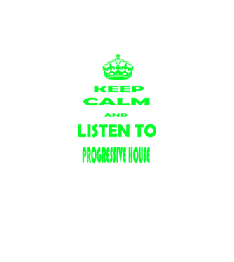 Keep Calm and Listen to prog-house model negru pe tricou