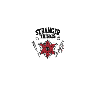 stranger things demogorgon head2 model alb pe tricou