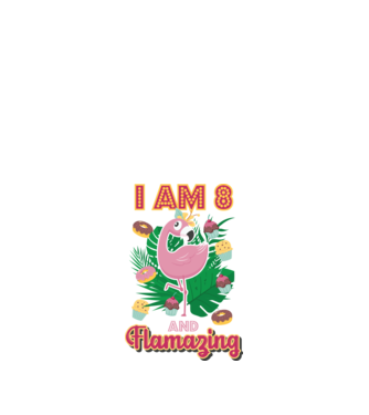 FLAMAZING Birthday 8 Years old model alb pe tricou