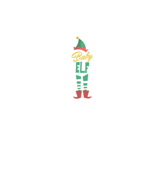 Elf family baby model alb pe tricou