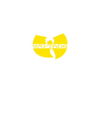 wu tang logo model negru pe tricou