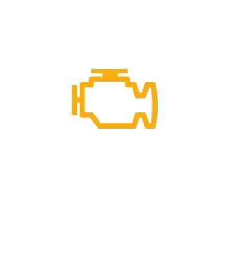check engine model negru pe tricou