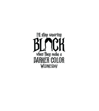  ill stop wearing black model alb pe tricou