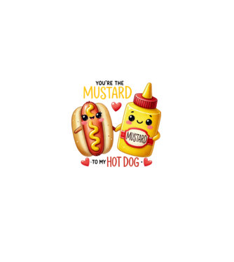 Mustard to my Hot Dog model roz deschis pe tricou