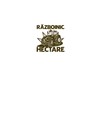 Războinic Hectare model alb pe tricou