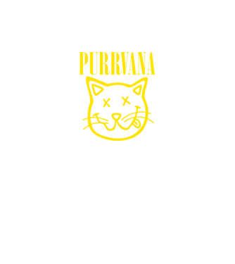 PURRVANA model negru pe tricou